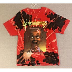 Goosebumps Night of the Living Dummy‎ Shirt Mens Large Tie Dye RL Stine Horror
